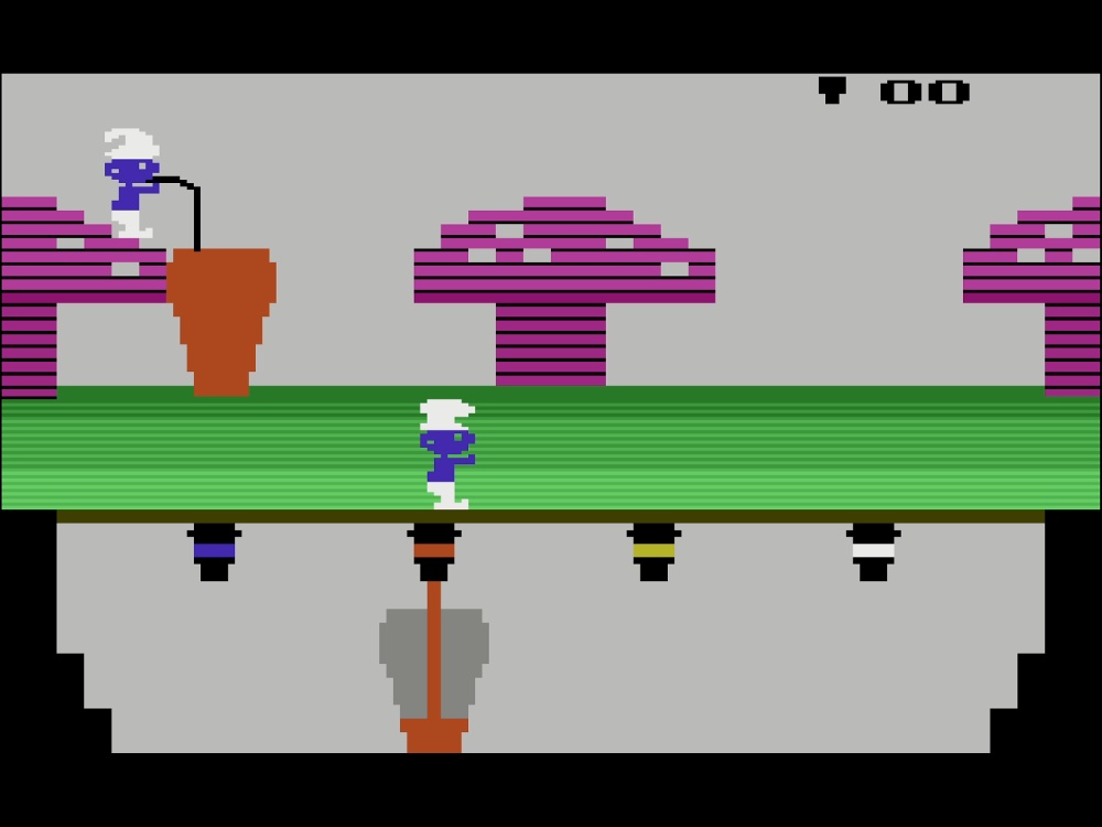 Gameplay of Smurfs Save The Day for Atari 2600